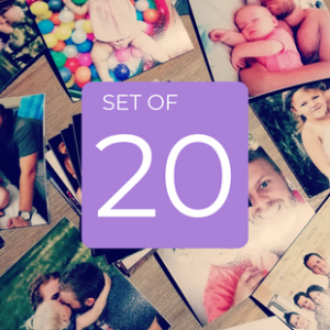 Set of 20 Magnetic Photo Tiles