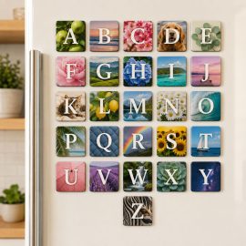 Alphabet Magnetic Photo Tiles