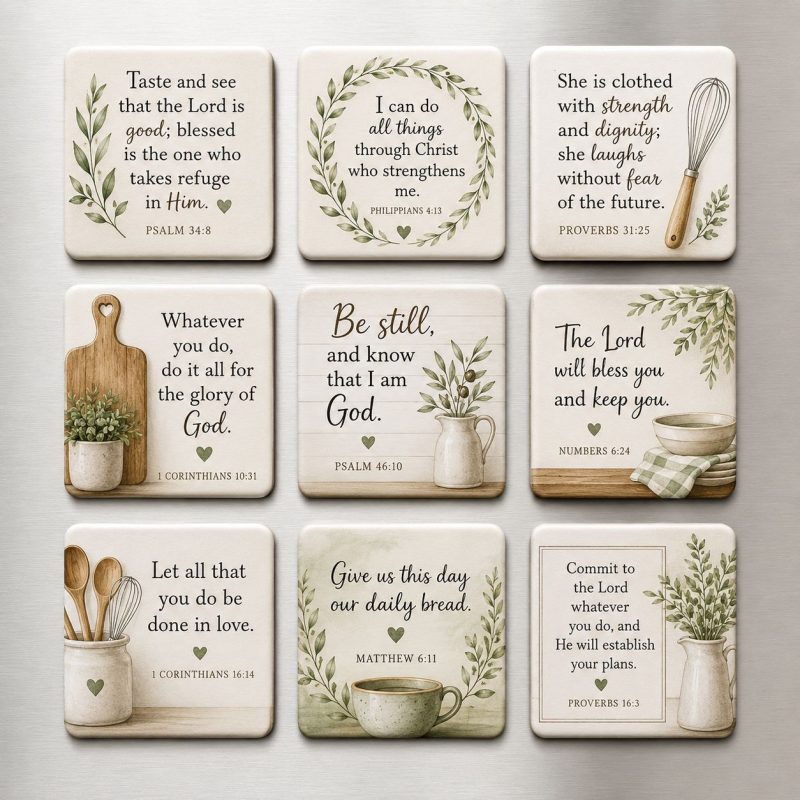 Kitchen Quotes 9 Uplifting Magnetic Bible Verses