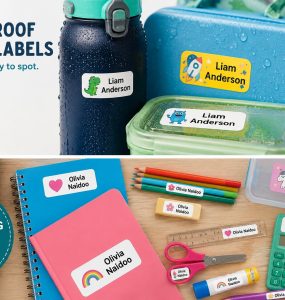 Waterproof School Labels for Every Item